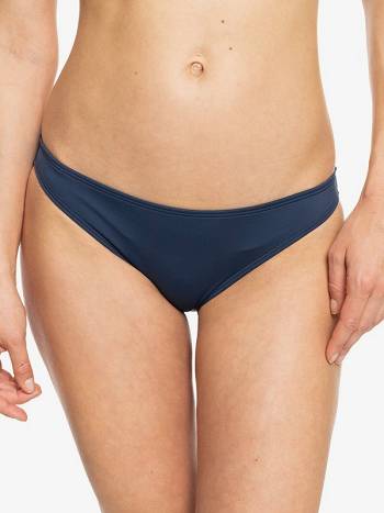 Roxy Beach Classics Moderate Solid Women's Bikini Bottoms Indigo | SG_LW3684