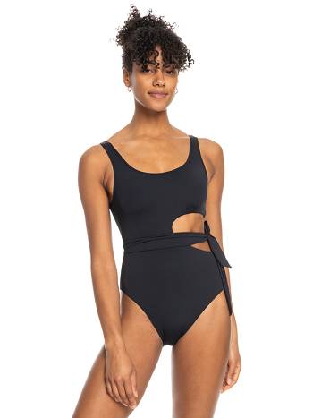 Roxy Beach Classics Women's One Pieces Dark Grey | SG_LW9240