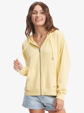 Roxy Beach Dreams Women's Hoodies beige yellow | SG_LW3793