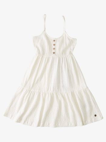 Roxy Beach Hangs Kids' Dresses White | SG_LW3691