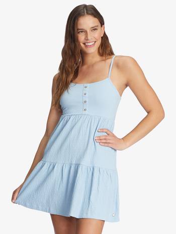 Roxy Beach Hangs Strappy Women's Dress Blue | SG_LW7519