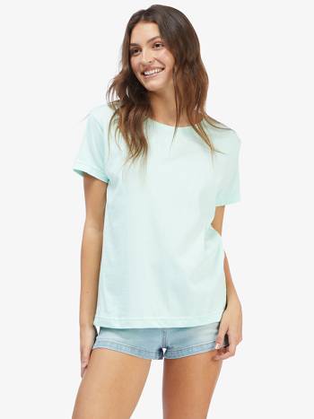 Roxy Beach Sunset Boyfriend Women's T-Shirt green | SG_LW6912