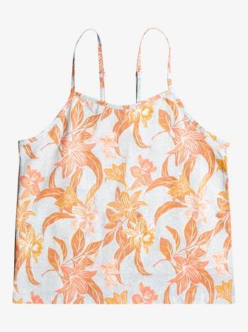 Roxy Beautiful Sunset Kids' Tops Yellow Flower | SG_LW5037