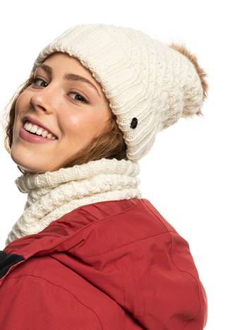 Roxy Blizzard Women's Beanies White | SG_LW1834