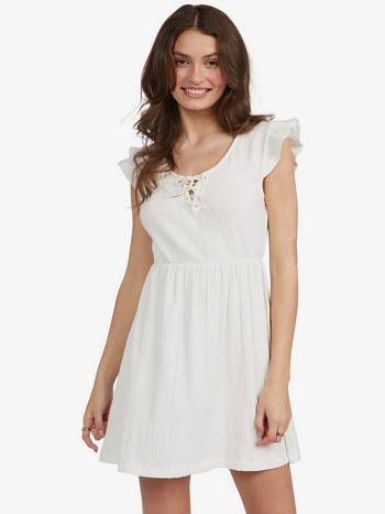 Roxy Born In Paradise Women's Dress White | SG_LW2956