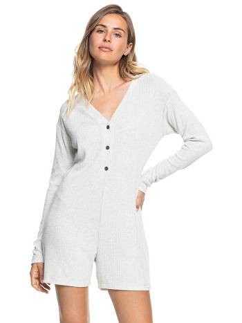 Roxy Calling Home Romper Women's Loungewear White | SG_LW8811