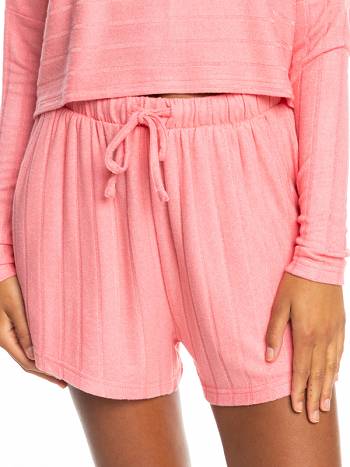 Roxy Catch Me If You Can Wide Rib Women's Matching Sets Rose pink | SG_LW1245