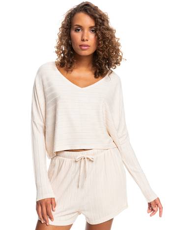 Roxy Catch Me If You Can Women's Loungewear Beige | SG_LW8953