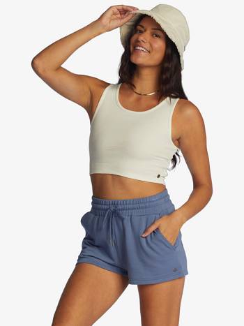 Roxy Check Out Women's Shorts Blue | SG_LW3821