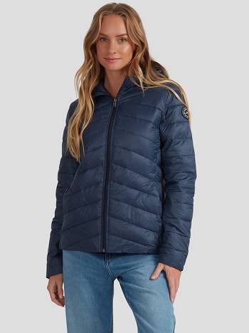 Roxy Coast Road Lightweight Women's Jackets Indigo | SG_LW5487