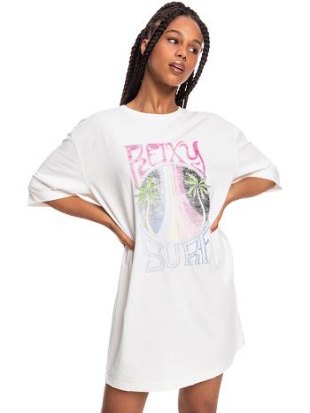 Roxy Come To The Beach Women's T-Shirt White | SG_LW1419