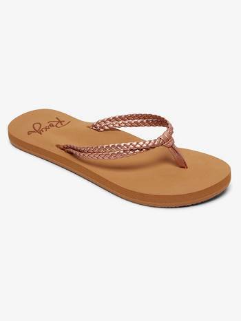 Roxy Costas Kids' Sandals Rose Gold | SG_LW6805