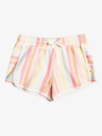 Roxy Cute People Sweat Kids' Shorts White Multicolor | SG_LW5034