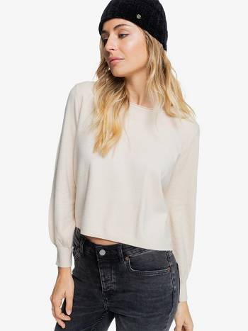 Roxy Daily Routines Women's Sweaters White | SG_LW3466