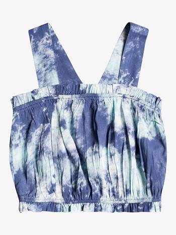 Roxy Dancing In The Wind Crop Kids' Tops Blue | SG_LW2609