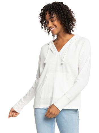 Roxy Destination Surf Women's Hoodies White | SG_LW2218