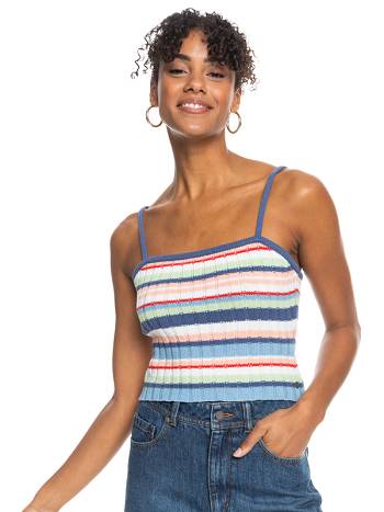 Roxy Dream Sign Women's Sweaters Blue Stripes | SG_LW9418