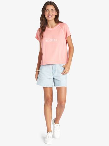 Roxy Dreams Women's T-Shirt Rose | SG_LW1033