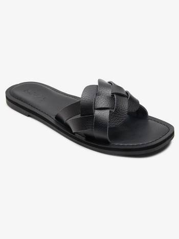 Roxy Edessa Women's Sandals Black | SG_LW7185