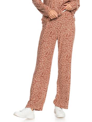 Roxy Endless Daze High-Waisted Women's Pants Brown | SG_LW6531