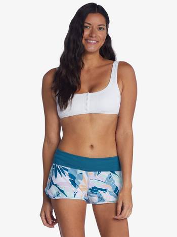 Roxy Endless Summer Women's Boardshorts White blue | SG_LW3084