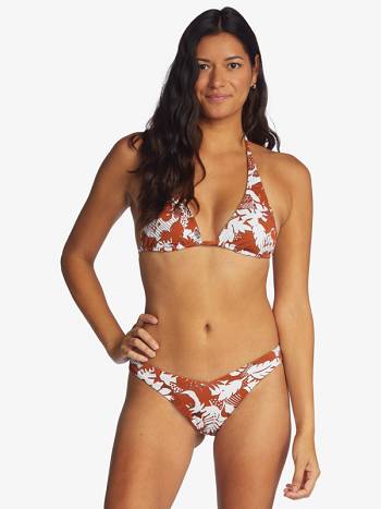 Roxy Endless Swell Cheeky Women's Bikini Bottoms white flower | SG_LW7493