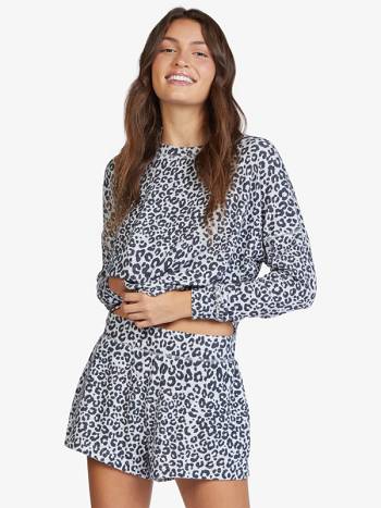 Roxy Ever Glow High-Rise Women's Loungewear black flower | SG_LW5750