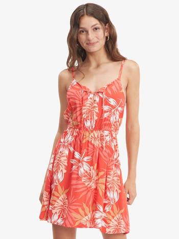 Roxy Everything Is Fine Strappy Women's Dress Red | SG_LW1934