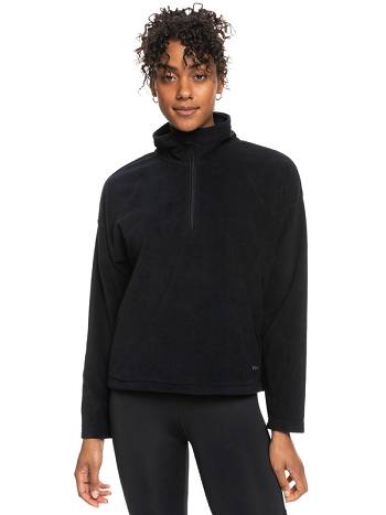 Roxy Feel It Too Technical Women's Fleece Dark Grey | SG_LW3179