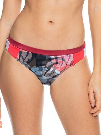 Roxy Fitness Regular Women's Bikini Bottoms Black Camo | SG_LW7274