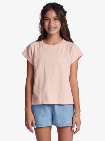 Roxy Floral Wave Kids' T-Shirt pink | SG_LW8820