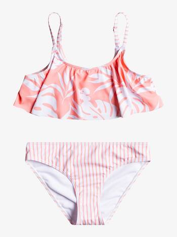 Roxy Flowers Addict Flutter Kids' Swim pink | SG_LW4094