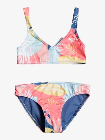 Roxy Flowery Mood Bralette Kids' Swim Coral | SG_LW9468