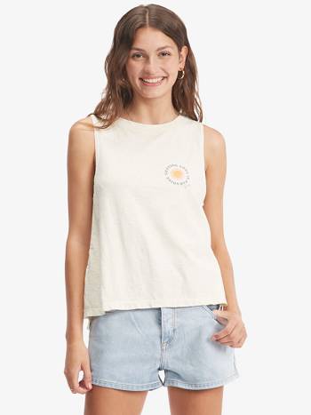 Roxy Getting Lost Women's T-Shirt White | SG_LW4739