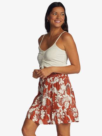 Roxy Girls Night Out Women's Skirts red flower | SG_LW9260