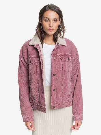 Roxy Good Fortune Corduroy Women's Jackets purple | SG_LW7477