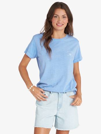 Roxy Grateful Sun Boyfriend Women's T-Shirt Blue | SG_LW3865