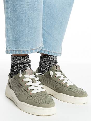 Roxy Harper Lace-Up Women's Sneakers Olive | SG_LW2414