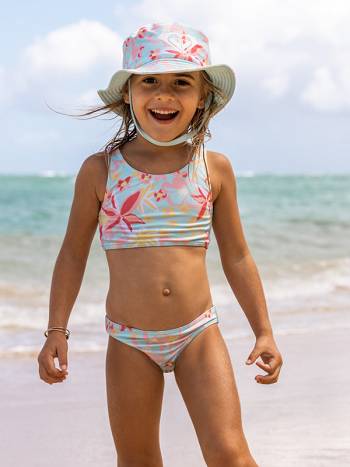 Roxy Holiday Flower Kids' Swim blue Flower | SG_LW8375