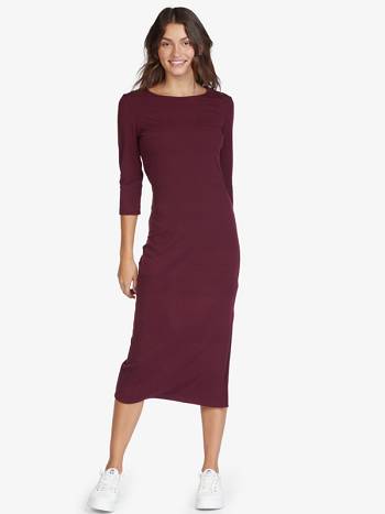 Roxy Honey Lips Ribbed Women's Dress purple | SG_LW6851