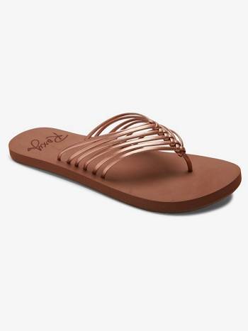 Roxy Jasmine Women's Flip Flops Rose Gold | SG_LW8084