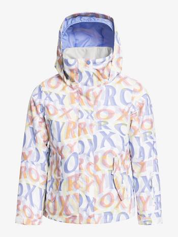 Roxy Jetty Girl Insulated Kids' Jackets White Multicolor | SG_LW3694