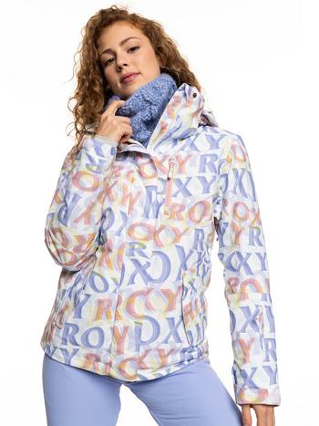 Roxy Jetty Insulated Women's Snow Jackets White blue | SG_LW3139