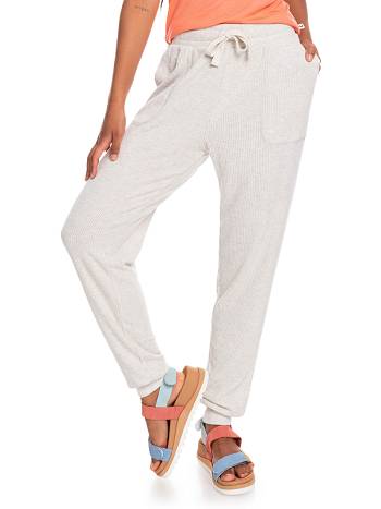 Roxy Just For Chilling Rib Women's Loungewear White | SG_LW3013