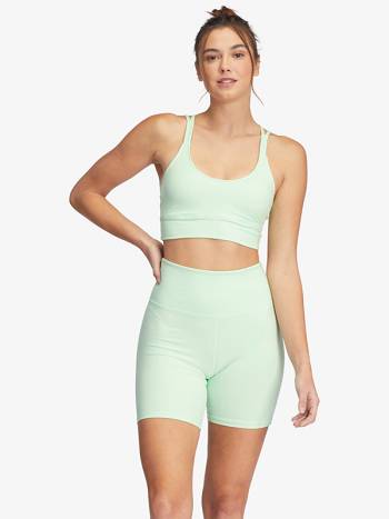 Roxy Kaileo High Waisted Biker Women's Shorts green | SG_LW8125