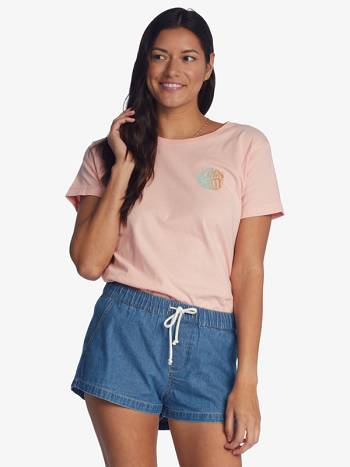 Roxy Kinda Salty Boyfriend Women's T-Shirt pink | SG_LW9105