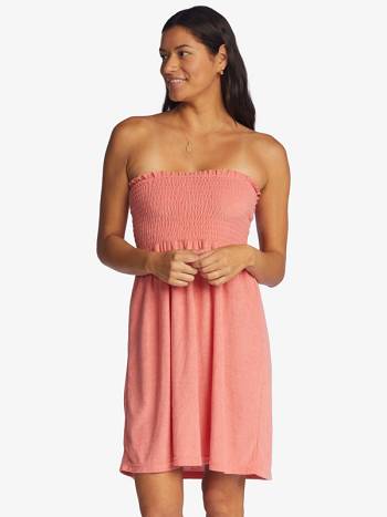 Roxy La Bomba Strapless Women's Cover Ups Rose | SG_LW2509