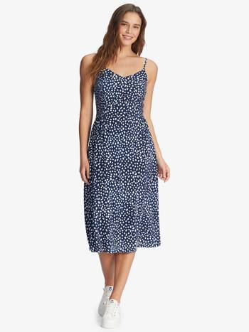 Roxy Land Of Life Strappy Midi Women's Dress Indigo | SG_LW8788