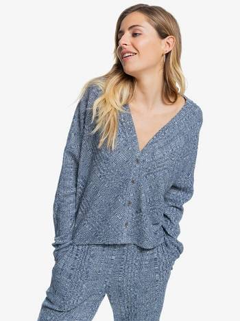 Roxy Lazy Day Ribbed Women's Loungewear Indigo | SG_LW6708