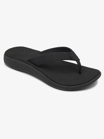 Roxy Lizzie Women's Flip Flops Black | SG_LW6058